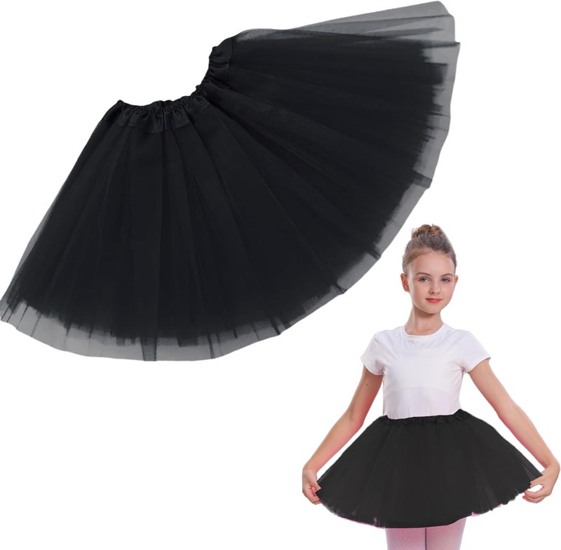 WINROLA Girls Tutu Skirt 3 Layered Tulle Tutu Skirts for 0-8 Year, Birthday Dance Kids Halloween Costume Cosplay Party Supplies - Image 1